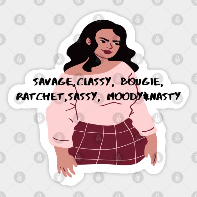 Savage-Megan Thee Stallion Sticker by BRIJLA